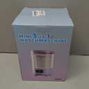 Portable Mini Washing Machine,4L Large Capacity Underwear Washer with Blue Light & Dehydration,Deep Clean Small Clothes,SemiAutomatic Mini Washer for Family,Hotel,Camping