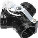 PATIKIL E26/E27 Medium Base 3 Light Cluster Socket, 1 Pcs Lamp Base Holder Multi-Cluster Incandescent for E26/E27 Lamp Holder Bulb,Black