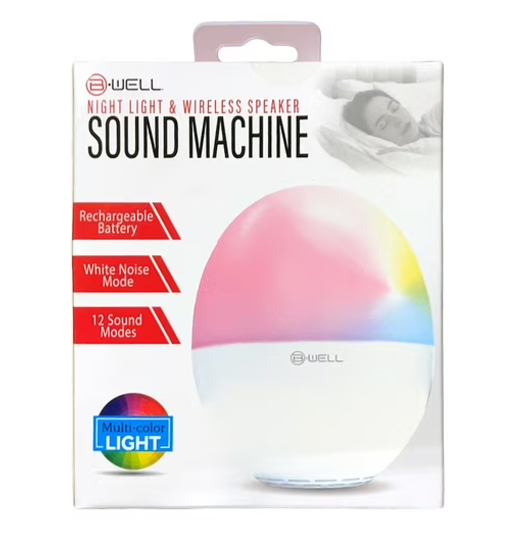 B-well Night Light & Wireless Speaker, Sound Machine