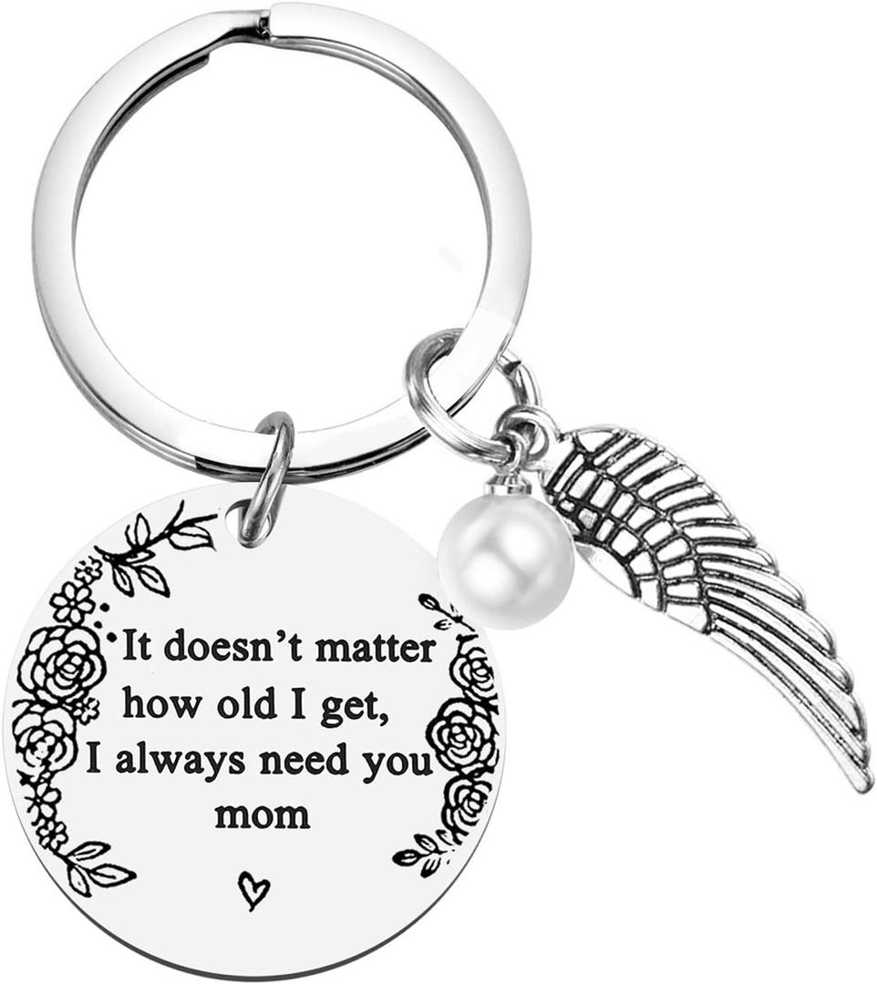 5 x Mother's Day Gifts for Mom - I Always Need You Personalized Keychain, Mother's Day Present from Daughter and Son, Engraved Keychain for Women, Grandma, Wife, Mother - Unique Gifts for Mothers Day