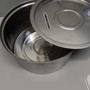 Tomxcute Cat Water Fountain, 3.2L/108oz Automatic Stainless Steel Pet Fountain Dog Water Dispenser, Ultra-Quiet Pump and 3 Replacement Filters & for Cats, Dogs, Multiple Pets