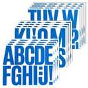 144 Pieces Self-Adhesive 3 Inch Letter Stickers, Vinyl Alphabet Sticker for Mailbox, Signs, Bulletin Boards - 12 Sheets Blue