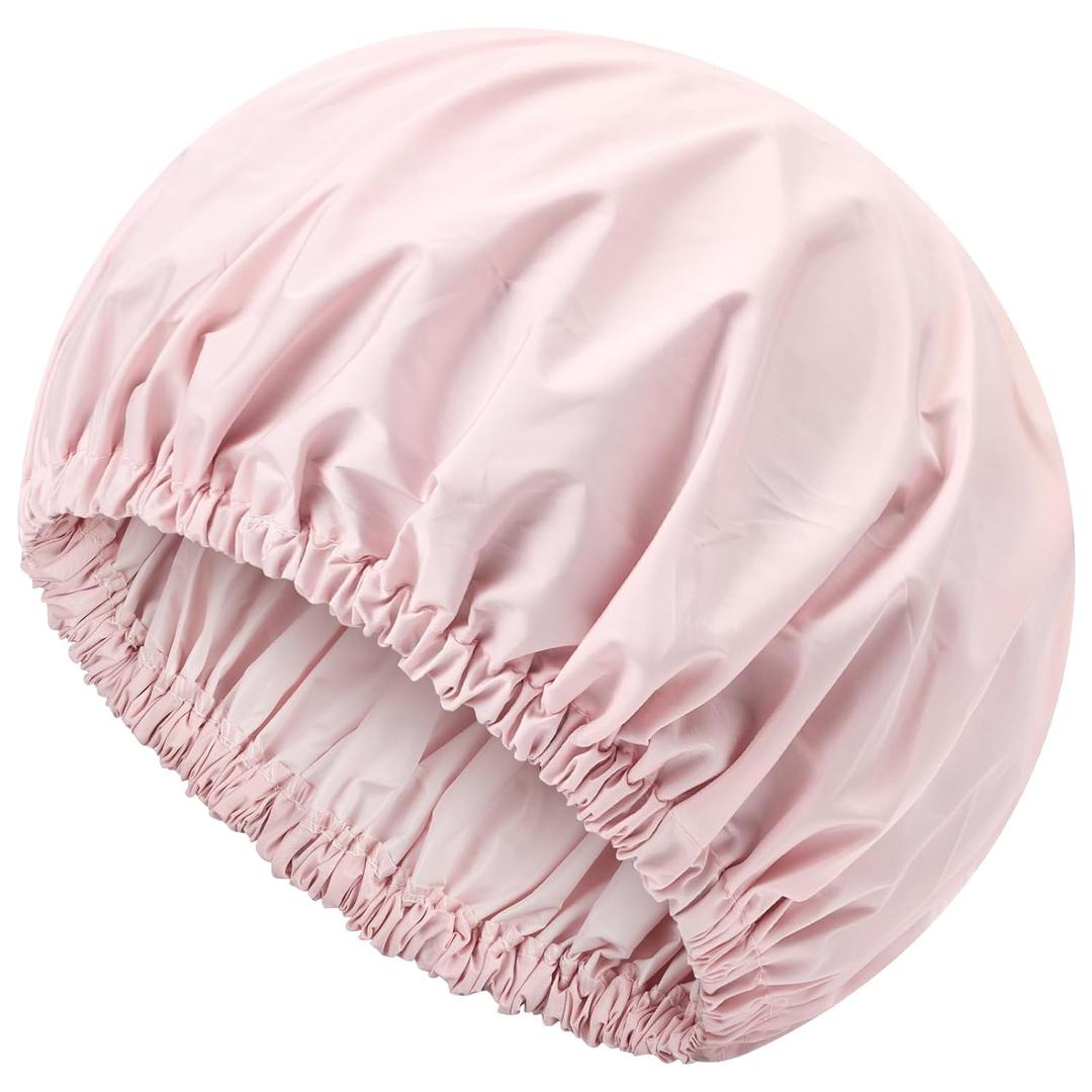 Shower Caps For Women Reusable Waterproof Keeping Hair Dry When Taking a Bath
