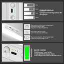 Closet Lights Motion Sensored with Eye-Protection Design, Rechargeable LED Wardrobe Lighting with Remote and Magnetic,120 LED 4000 mAh Cabinet Light Battery Operated for Pantry Wardrobe, 24inch