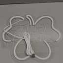 Baquler St. Patrick's Day Clover Neon Sign Wall Decor LED Sign Neon USB Powered Green Lucky Decor for Room, Office, St Patrick's Day Party Decoration