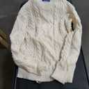 Aelfric Eden Oversized Knit Sweater Solid Vintage Pullover Sweater Unisex Woven Crewneck Knitted Tops, Size S