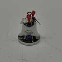 Christmas Bell Ornament 2025, Angel Sleigh Bell, Home Bells Decor Silver Decorative Bell for Tree (Silver Merry Christmas)