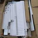 DWVO 6 Drawer Dresser with Waveform Fluted Panel, Wider Modern Closet Dressers Chest of Drawers, Wood Storage Dresser Organizer for Dorms, Flats, Hallways, White (15.7"D x 47.2"W x 32.5"H (6 Drawers))