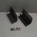 Desk Mail Organizer, 2 Pack Metal Mesh Small File Holders with 6 Metal Clips Letter Organiser Countertop with 3-Slot, Office Mail Sorter Organizer for Bill Paper Folder Document (Black)