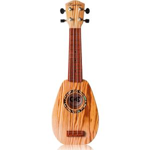 YOLOPARK 17" Kids Toy Guitar for Girls Boys, Mini Toddler Ukulele Guitar with 4 Strings Keep Tones Can Play for 3, 4, 5, 6 7 Year Old Kids Musical Instruments Educational Toys for Beginner (Wood)