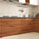 VEELIKE Chestnut Brown Wood Contact Paper Peel and Stick Countertop Waterproof Wood Wallpaper for Cabinets Furniture 118''x24'' Wide Self Adhesive Woodgrain Vinyl Countertop Contact Paper for Kitchen