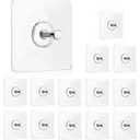 Wall Hooks, Picture Hangers Without Nails, Adhesive Wall Hooks, Waterproof and Rustproof to use Inside Kitchen, Bathroom, Home and Office (A)