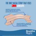 Breathe Right Nasal Strips, Extra Strength Tan Nose Strips, Drug-Free Nasal Congestion Relief for Better Breathing, Help Relieve Snoring, Caused by Colds & Allergies, Deviated Septum, Small/Medium