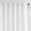 jinchan 100% Blackout Linen Blend Curtains for Bedroom 84 Inch Length Off White Rod Pocket Back Tab Thermal Insulated Curtains for Living Room Modern Drapes Set of 2 Panels