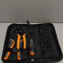 iCrimp Ratchet Wire Crimping Tool Set w/ 5 Interchangeable Jaws for Insulated and Non-Insulated Terminals AWG20-2, Wire Stripper included