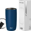 Simple Modern Travel Coffee Mug Tumbler with Flip Lid | Reusable Insulated Stainless Steel Cold Brew Iced Coffee Cup Thermos | Gifts for Women Men Him Her | Voyager Collection | 16oz | Slumberland (16 Ounces)