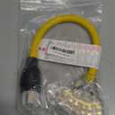 30 Amp to 110 Outdoor Generator Adapter Power Cord, 3 Prong Locking 30 Amp to 15 Amp Generator Cord, NEMA L5-30P Male to 3X 5-20R Female with Lighted End, 1.5FT