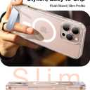 TORRAS Strong Magnetic & Seamless Stand for iPhone 16 Pro Case Clear, Fit for MagSafe, Never Yellow, 4X Military Grade Drop Tested Kickstand Protective Phone Case for iPhone 16 Pro 6.3", Clear