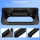 4 x [Switch 2/1/OLED Compatible] Auarte Metal Wall Mount for Nintendo Switch 2 Console 2025, Switch 2 Accessories Organizer Shelf Base Kit Behind TV with 5 Card Slots and 4 Joy-con Hanger, Carbon Black