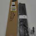 No Drill Cellular Shades for Indoor Windows, Thermal Insulating & Noise Reducing Honeycomb Blinds, Free Stop Cordless Blackout Shades, Black, 22" W x 64" H