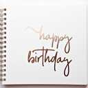 Birthday Guestbook For Photobooth Photo Strips, Birthday Scrapbook, Baby's 1st Birthday Decorations for Kids Birthday, Happy Birthday Decorations, Happy Birthday Guest Book (WH)