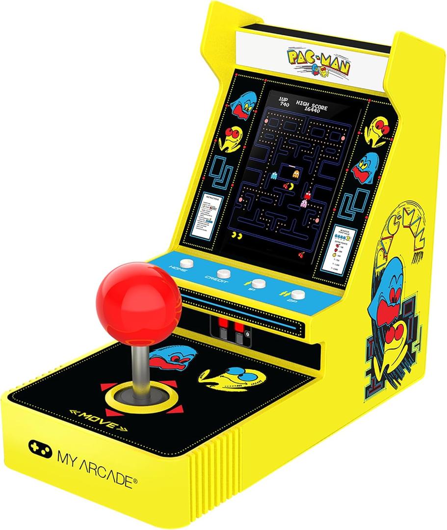 My Arcade Pac-Man Joystick Player: Pac-Man Toys, Retro Gaming, 2 Game Modes