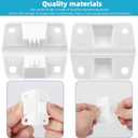 2 x 4pcs Cooler Hinges Replacement for Coleman, Durable Plastic Hinges Kit with 16pcs Stainless Steel Screws Cooler Replacement Parts for Camping Freezer and Ice Chest
