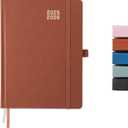 5 x Heture Academic Planner 2025-2026 , Monthly and Weekly Calendar Planner, Jul 2025 - Jun 2026 Planner For Women & Men, A5 (6.5" x 8.5"), Teacher Student Planning Book with Tabs, Ideal for Office School - (Brown 1 Pack