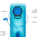 EVERFUN Hydration Bladder 2L/3L Water Reservoir for Hiking Backpack, Leak Proof Water Bladder with Detachable Hose & High Flow Ergonomic Bite Valve, Water Pouch for Cycling, Running
