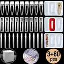 MOUGIGI 63PCS Resin Molds DIY Hair Clip Jewelry Casting Mold,hair Clips Mold for Hair Pin Making, Hair Pin Silicone Molds for Epoxy Resin Crafts