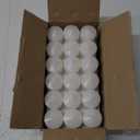 10 Hour White Votive Candles for Weddings Party Spa and Emergency, Set of 36 Unscented Bulk Candles for Restaurants and Home Decoration (1.5 Inch, 36 Pack)