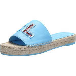 Karl Lagerfeld Paris Women's Caine Espadrille Sandal (Blue, 7.5)