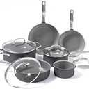 Cuisinart 11-Piece Set Advantage Nonstick Cookware, Black & CTG-00-CCR7 Curve Crock with Tools, Set of 7 , Black