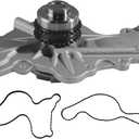 AW6348 Automotive Engine Water Pump Kit Compatilbe with Ford: for Explorer 2011-2019, for Edge 2011-2019, for Taurus 2011-2019, OE: 125-3310, 252-955, 43318, NP1940, DP1744