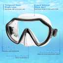 Snorkeling Gear for Adults, Dry Adult Snorkel Set HD Panoramic View Snorkel Mask Set, Anti-Leak and Anti-Fog Scuba Diving Package with Mesh Bag Ear Plug for Snorkeling Scuba Diving Travel (Black/Transparent)