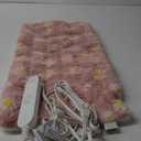 GOQOTOMO Flower Heating Pad for Back Pain Relief- 12" x 24"12 Heat Levels, 8 Timers Stay on, Machine Washable -F1224 (Pink flower, Pink)