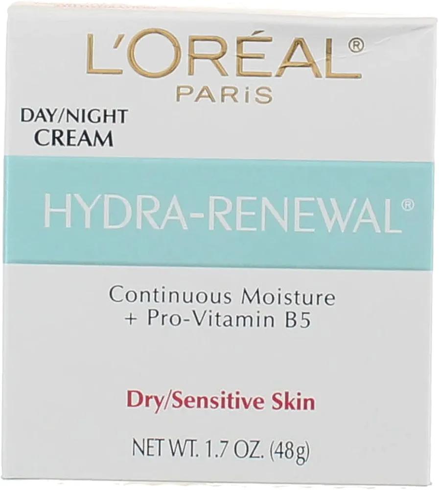 L’Oreal ParisDermo-Expertise Hydra-Renewal Continuous Moisture Cream Dry/Sensitive Skin 1.70 oz (Pack of 5)