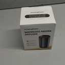 Waterless Diffuser for Essential Oil, Smart Car Air Freshener Diffuser with 3 Mist Grades & 3 LED Light Colors, Auto On/Off, Rechargeable Scent Air Machine (Titanium)