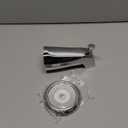 Universal Bathroom Tub Spout with Metal Tub Spout Cover Ring, 5 1/4 Inches Reach Wall Front Mount Faucet with Shower Diverter 1/2" IPS Inside Thread(Chrome)