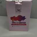 Mannequin Head 100% Real Hair,14-16 Braiding Mannequin Head with Stand&Table Clamp,Real Hair Cosmetology Manikin Head with Mannequin Head Stand (dark gray)