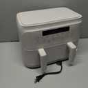 bella 4 Qt TriZone Air Fryer, EverGood Ceramic Nonstick Coating, Dual Basket Design w Removable Divider, Digital Touchscreen Control w 6 Preset Cooking Options, 1200 Watt, 3lb Capacity, Oatmilk