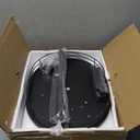 Small Round Side Table,Bedside Table with Storage, Morden Round Nightstand, Samll Side Table for Living RoomBathroomBedroom, Nursery, Laundry, Black (1 PC)