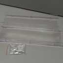 Qukaka Floating Shelves for Wall Decor, 15" Extra Clear Wall Shelves for Bedroom, Living Room, Kitchen, Bathroom Decor, Nail Polish/Book/Decoration/Makeup/Perfume Organizer Floating Shelf-3Pack