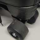 jessie PU Leather Roller Skates Roller Skates for Women Outdoor and Indoor Adjustable Four-Wheel Premium Roller Skates for Women Men Boys and Girls (Black Wheel, Women's 6/ Youth 5)