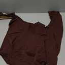 Nebility Women Long Sleeve Bodysuit Turtleneck - Mesh Shapewear Body Suit Tops Thong Going Out Tops Fall Outfits (Large, Brown)