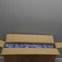 American Mahjong Game Set, 166 Quality White Tiles, 4 All-in-One Color Rack/Pushers, Mahjong Tile Set with Blue Printed Carrying Bag