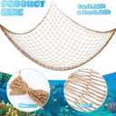 Shark Party Decorations Set Fish Net 39 Inches Inflatable Shark blue Balloons Decorative for Under the Sea Ocean Nautical Themed Birthday Party Decor Favors Supplies