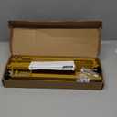 Putros Over The Table Rod Stand with Clamps Gold 13"-42'' Tall 29"-98" Length Adjustable Metal Table Arch Hanging Rod Stand for Party Wedding Anniversary Christmas Decoration