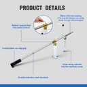 Wesiti 34.5 Inch Heavy Duty Manhole Cover Lifter Stainless Steel Manhole Hook Tool with Leverage Design for Sewer Covers, Drain Lids and Utility Maintenance Home Use Construction Sites Repairs