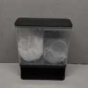 Laundry Scent Boosters Beads Dispenser, Conwomin Wall Mounted Laundry Detergent Dispenser with 2 Cups for Laundry Beads, Laundry Powder, Rice, Beans, Stain Remover Powder, Black(105 oz)